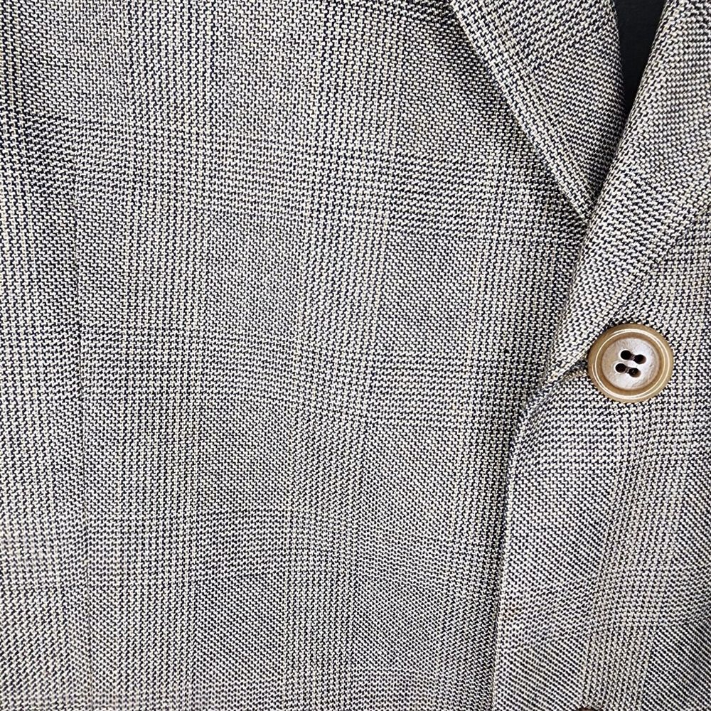 Valentino Men's 42R Brandy Glen Plaid Silk Wool 3 Button Blazer Sport Coat Italy - Picture 7 of 10